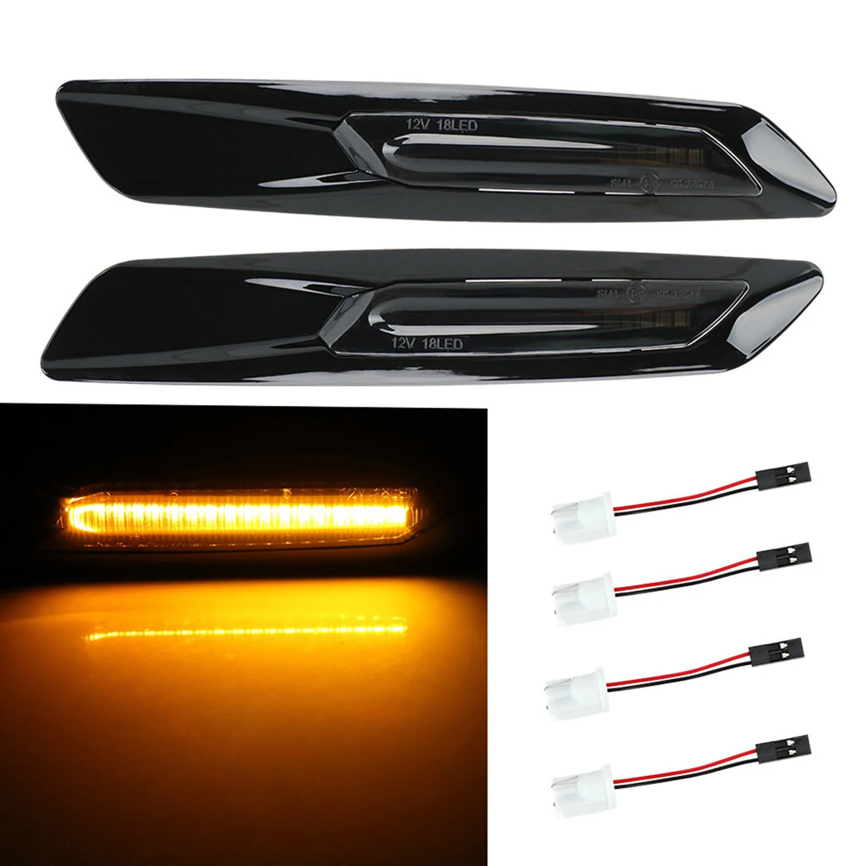 

2 шт., автомобильные поворотники для BMW E60 E61 E81 E82 E88 E90 E91 E92