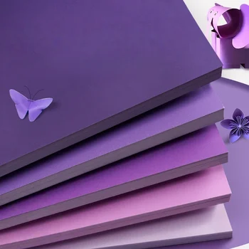 Cartoncino Viola A4 30 Fogli 230gsm, Carta Colorata per Disegno, per Creazione di Biglietti Fai-da-Te e Scrapbooking