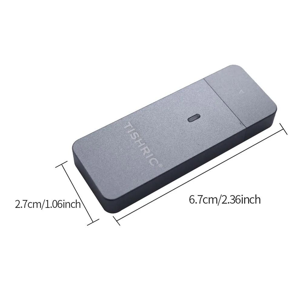 TISHRIC 10Gbps SSD 2230 NVME M2 Enclosure Aluminum Alloy Type C/USB 3.0 M-key M.2 NVME External Case JMS583 For 2230 Hard Disk