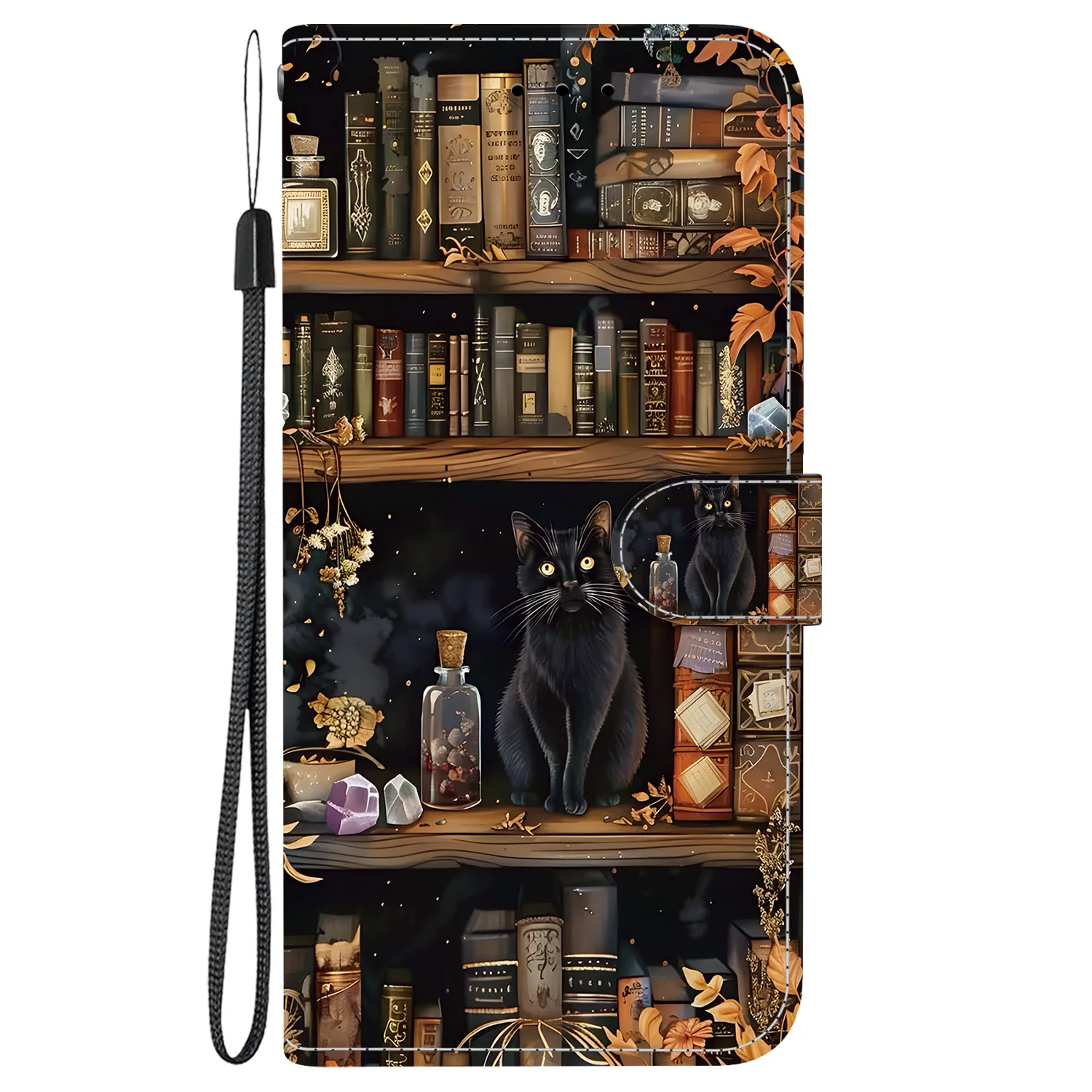 Elegant Floral Leather Flip Phone Case with Stand and Card Slots
