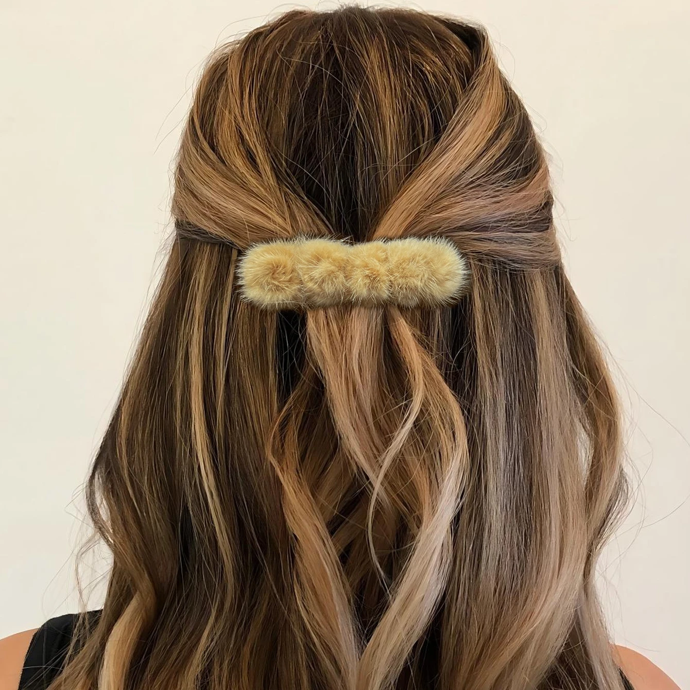 1pc Korean Plush Spring Hair Clip Temperament Women Girls Simple Hairpin Solid Color Barrette Hair Styling Accessories Headwear