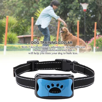 Dog Pet Anti Barking Device USB Electric Ultrasonic Dog Training Collar Dog Stop Barking Vibration Anti Bark Pet Collar for Dogs 2