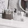 Light Luxury Water Corrugated Trapezoidal Open Desktop Storage Box Cosmetics Storage Box Multi-grid Makeup Organizer Box 2