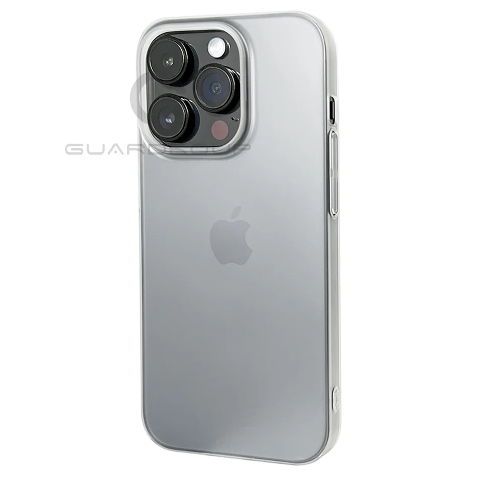 Sleek Ultra Thin Crystal Clear Matte Phone Case with Hard PC Back Cover