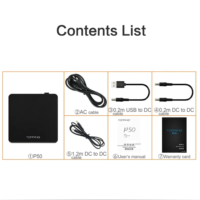 TOPPING P50 Linear Power Supply for D50S A50 DX3 PRO Compatible with Global voltage 115V/230V audirect