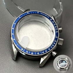 Moon Metal Chronograph Watch with Fashion Business Design and Sealed Back (Blue -M)