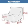 Stretch Armless Floor Sofa Covers Polar Fleece Single Sofa Protector Slipcover for Fireside Chair Adult Bean Bag Chairs Covers 2