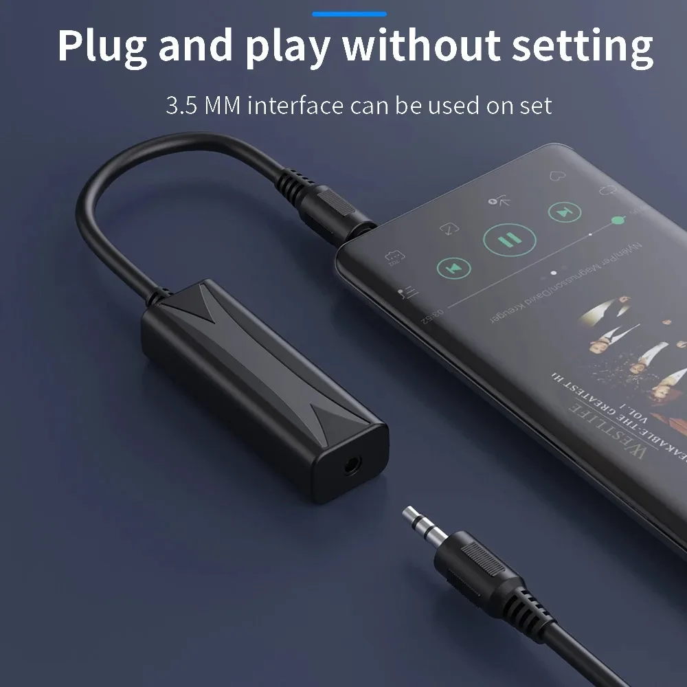 Audio Noise Filter 3.5mm Anti-interference Ground Loop Noise Isolator Eliminate Cancelling for Home Stereo Car Audio System