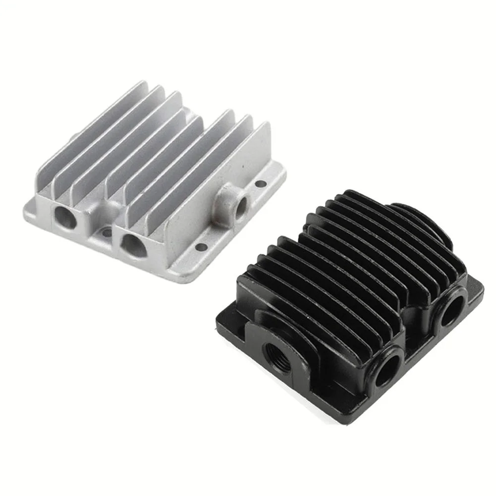 

1PC Cast Aluminum Air Compressor Cylinder Head G1/2in Thread Cooling Cover Spare Parts 550-750W 1100-1500W