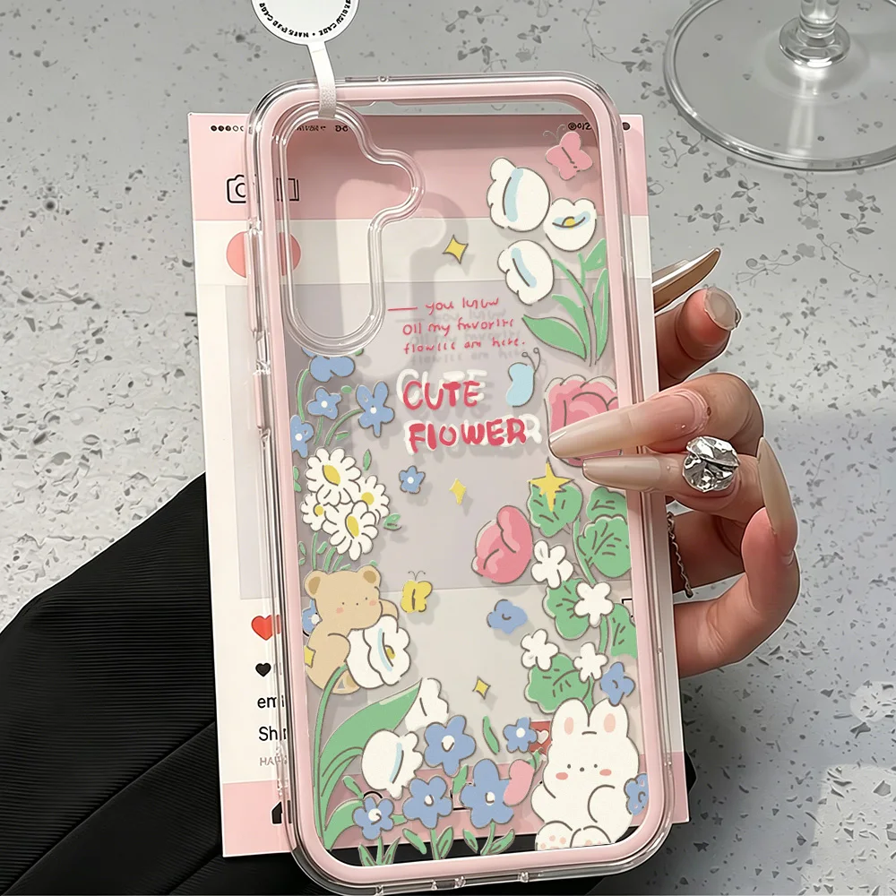 Chic Dual-Layer Protective Case with Cute Design