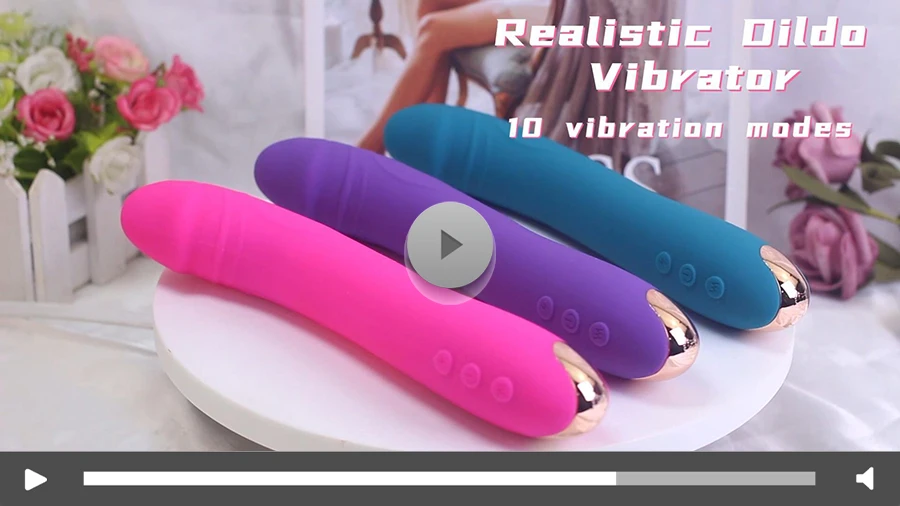 10 Mode Soft Dildo Vibrator for Women