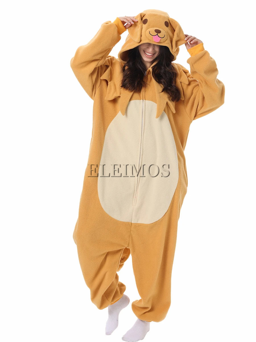 ELEIMOS Halloween Onesie Dog For Women Men Adult Animal Kigurumis Pyjamas Cartoon Pajama Homewear Cosplay Costume