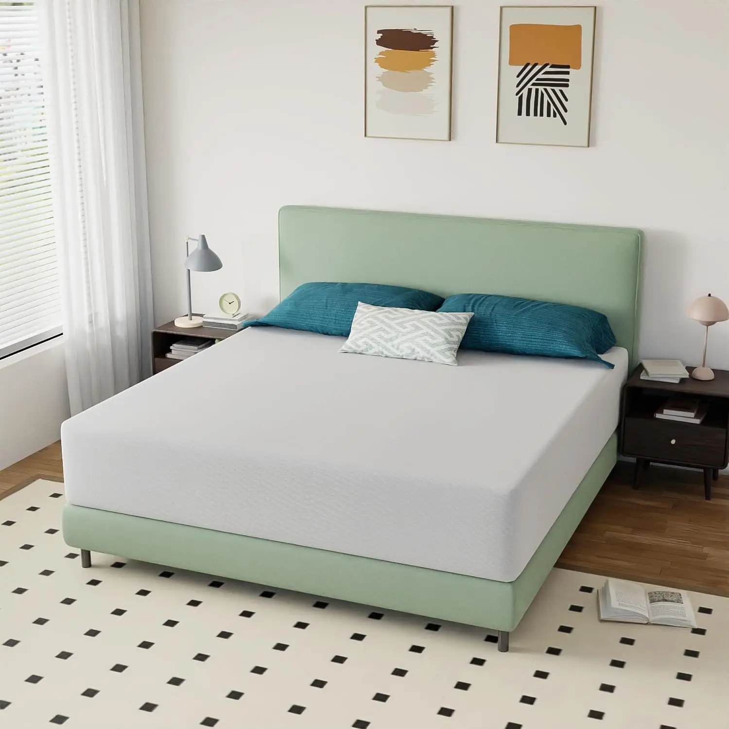 14 Inch King Gel Memory Foam Medium-Firm Mattress/Fiberglass Free/CertiPUR-US Certified/Bed-in-a-Box/Cool Sleep & Comfy Support, 3