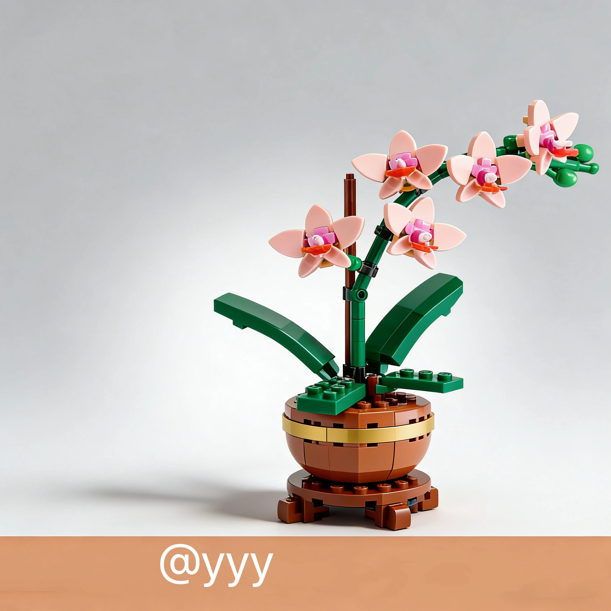 蘭の組み立てブロックセット DIY 造花ブリックモデル ホームオフィスデスクトップ飾り 教育玩具ギフト