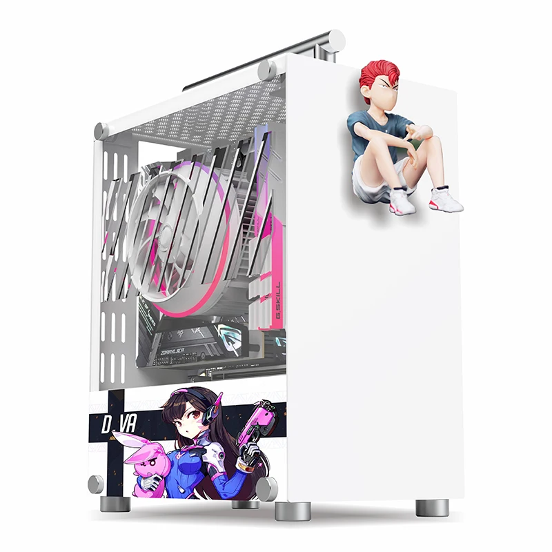 METALFISH T40 미니 ITX 케이스 7L 아크릴 또는 메쉬 측면 패널 및 휴대용 핸들 지원 SFX PSU/206mm GPU
