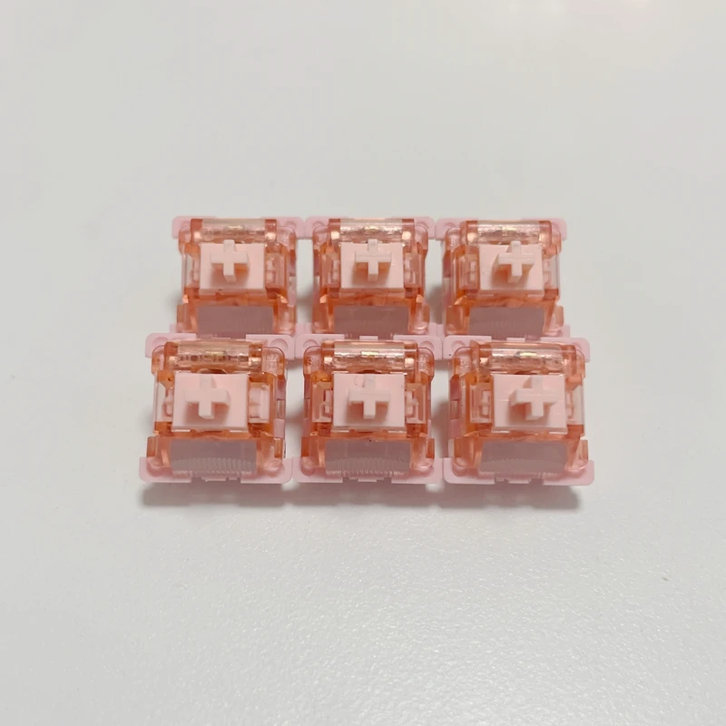 LEOBOG commutateurs silencieux clavier mécanique commutateurs linéaires 5 broches pré-lubrifié POM personnalisé à faible bruit coton bonbon MX commutateurs F75 F87