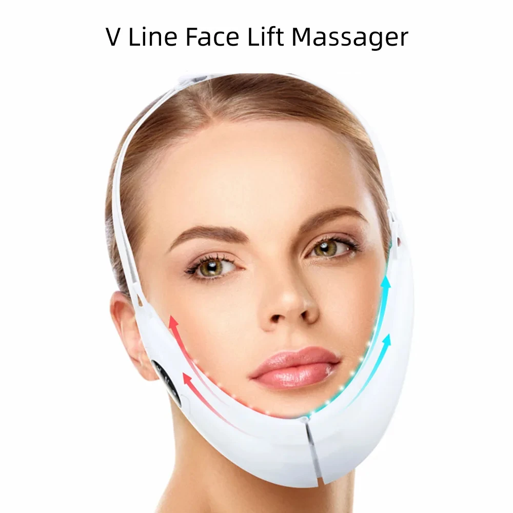 Facial Massager V Face Device Face Massager 5 Modes Red Blue Ray Facial Beauty Instrument