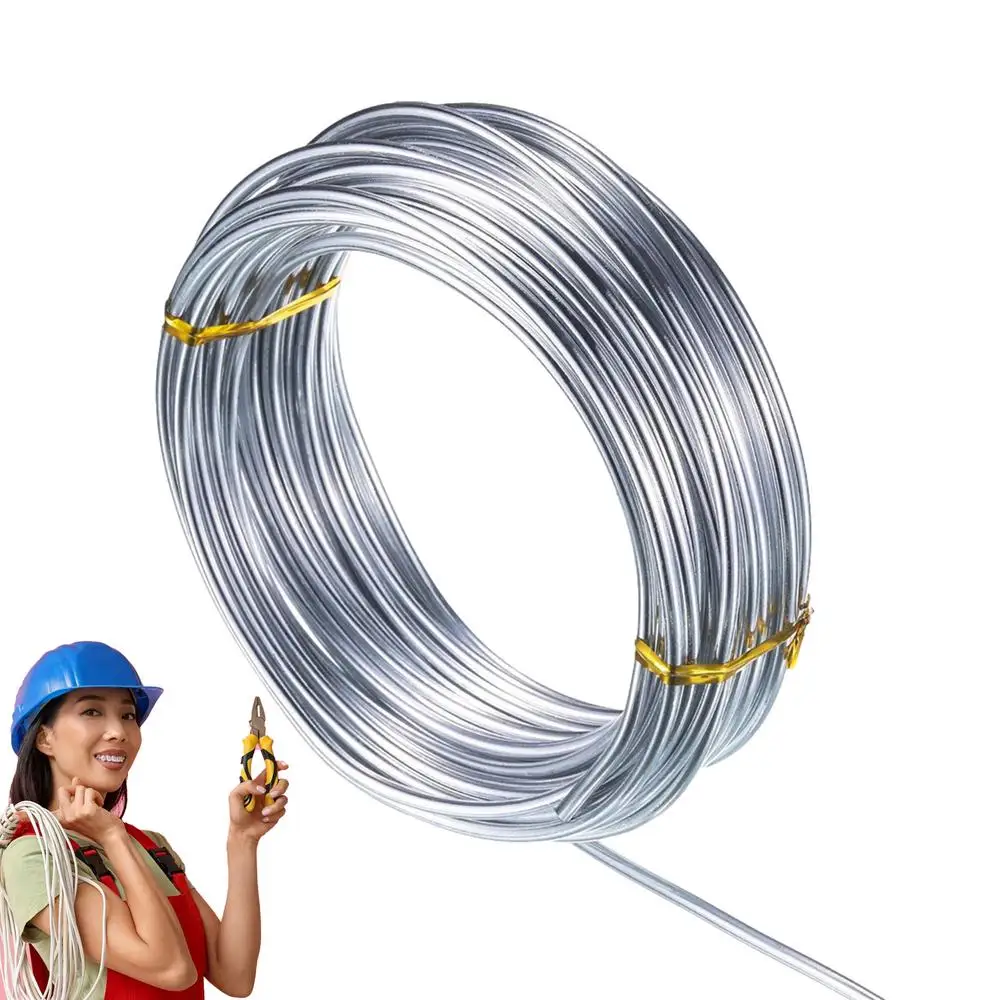 20/10 Meter Aluminiumdraht, biegsamer Metall-Basteldraht für DIY-Ohrringe, Armbänder, Schmuckherstellung, Zubehör, Outdoor-Zubehör – Detail 1