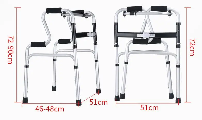 Foldable Walker with Wheels 4
