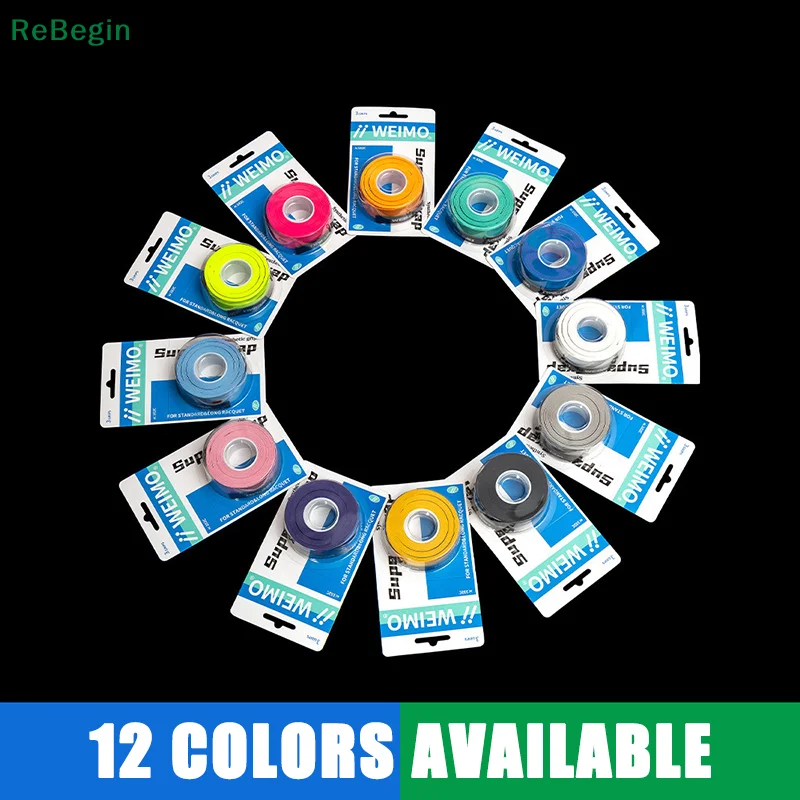 3pcs/Pack Badminton Hand Rubber Wrap Around Handle With Anti-Slip Sweatband Grip Handle Leather Badminton Hand Rubber