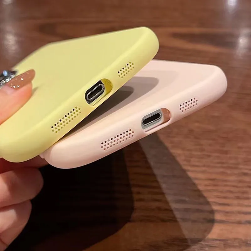 Elegant Solid Color Plating Phone Case - New Simple Soft Cover