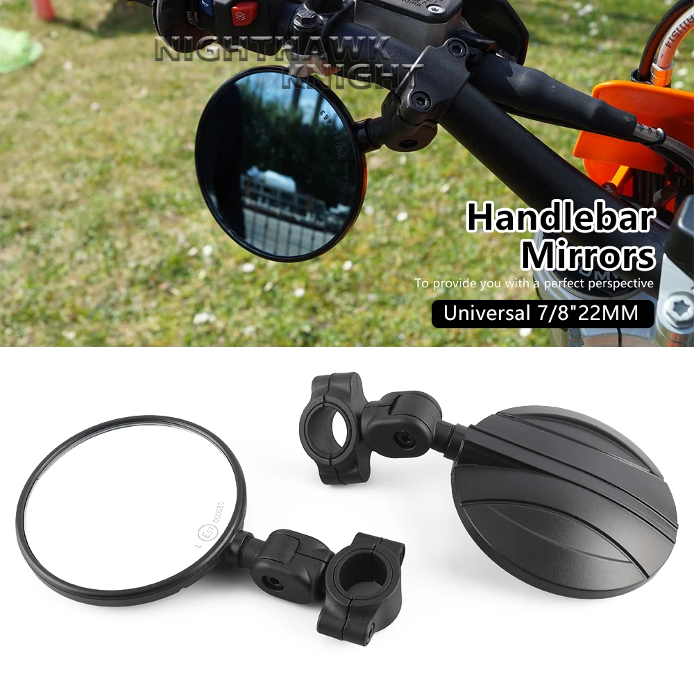 Un par de espejos retrovisores universales para motocicleta de 7/8 "y 22MM para HUSQVARNA 701 690 SMCR EXC accesorios para espejo retrovisor lateral de moto de cross
