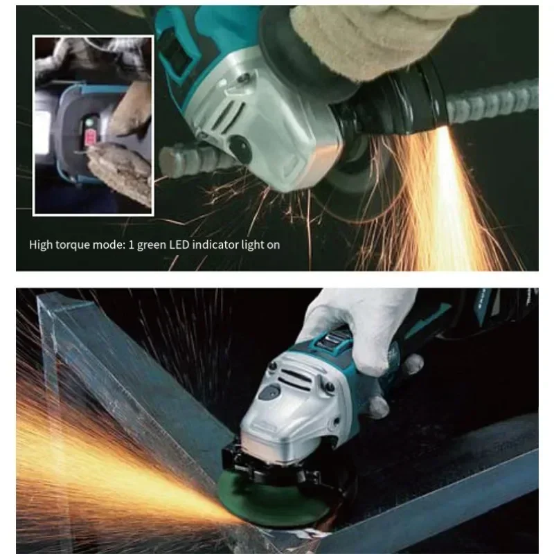 Makita dga504z dga504 125mm angle grinder with brushless motor and improved dust and moisture protection-no-original packag 5
