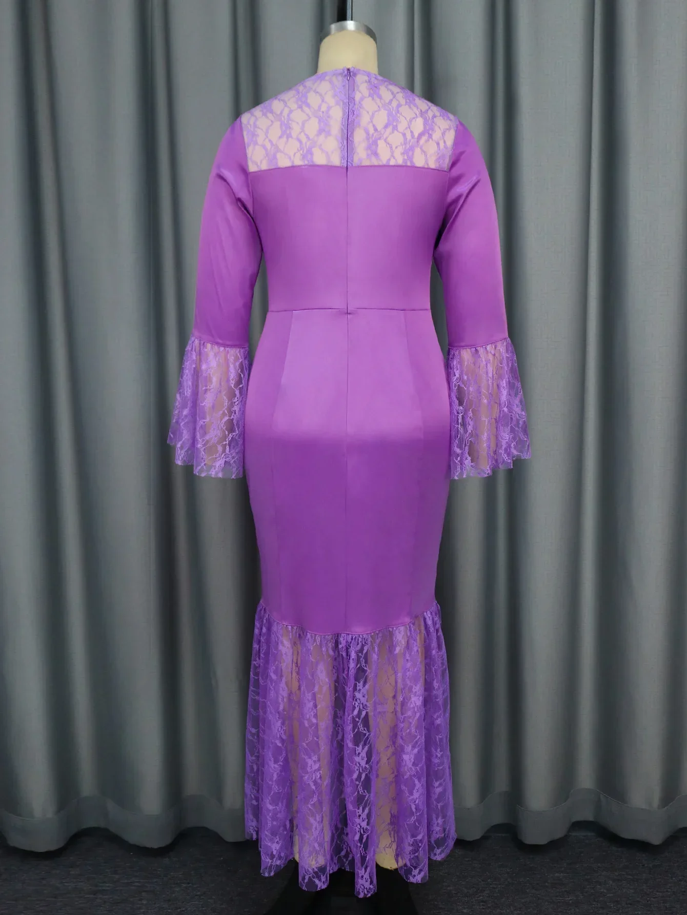 chinese dress ladies Dream Sight Lace Satin Maxi Dress main image 0