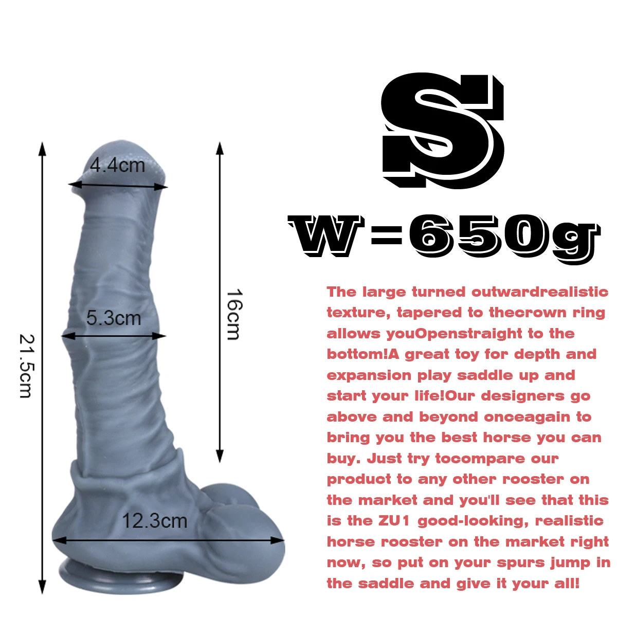 Consolo Realista Cavalo Dilatador Dildo Equino Horse Desire