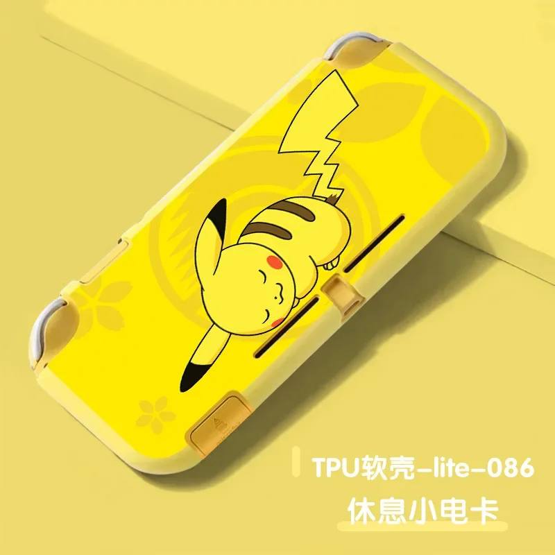 Фото Мягкий защитный чехол из ТПУ с покемоном Пикачу для игровой консоли Nintendo Switch Lite №2