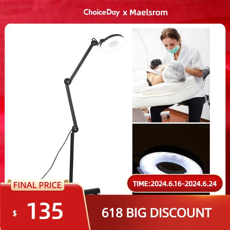 

Увеличительная Вертикальная светодиодсветодиодный косметисветильник лампа, лампа 8 шт., настольная подставка с клипсой, увеличительное стекло для спа-салонов, маникюрных салонов, тату