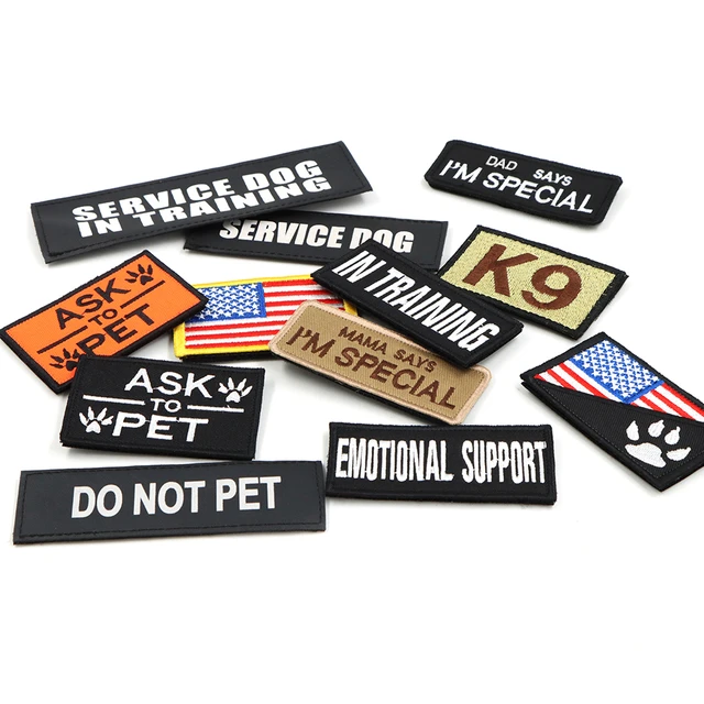 K9 Tactical Patch Bundle For Dog Vest Harness Collar Personalized Patches  Tags Sticker Label Custom Name ID Sticker - AliExpress