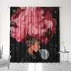 2pcs Eclectic Style Black Gold African Figures Printed Curtain Panels Set with Rod Pocket Window Drapes for Living Room cortinas 5