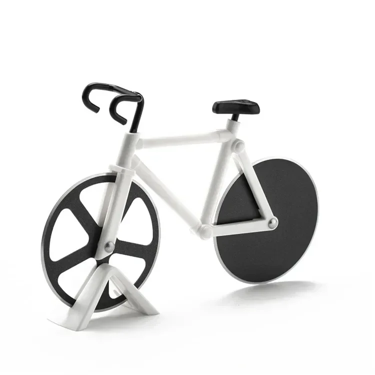 Pizza Cutter Stainless Steel Bicycle Shape Wheel Bike Roller Pizza Chopper Slicer Cutting Knife Kitchen Tools
