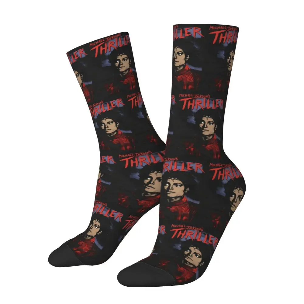 Michael 1984 Grammys Jackson Pop Art Portrait Socks Harajuku Stockings All Season Long Socks Accessories for Unisex Gifts