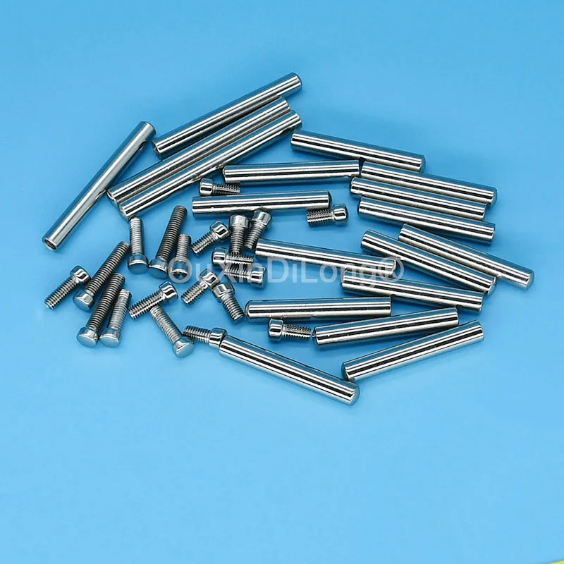 

200PCS Desktop Photo Frame Standoff & Screw Nail Support Feet Signage Nail Photo Frame Accessories Advertising Screws GF948