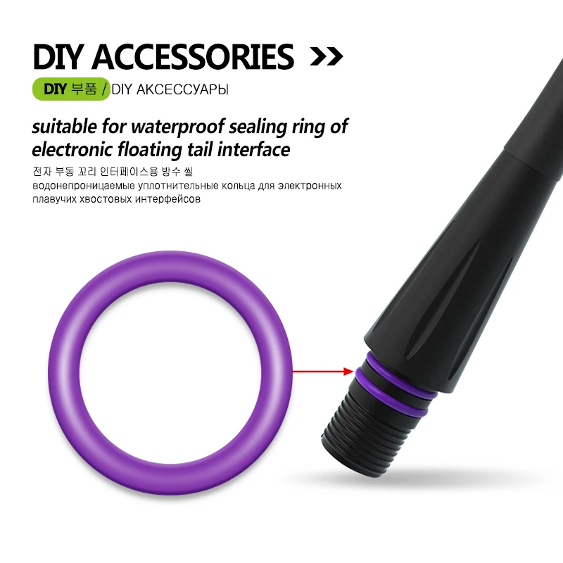 20PCS Angeln Float Kopf Gummi Wasserdichte Ring Boje Elektronische Leucht DIY Bobber Muttern Zubehör Werkzeug Tackle – Detail 5