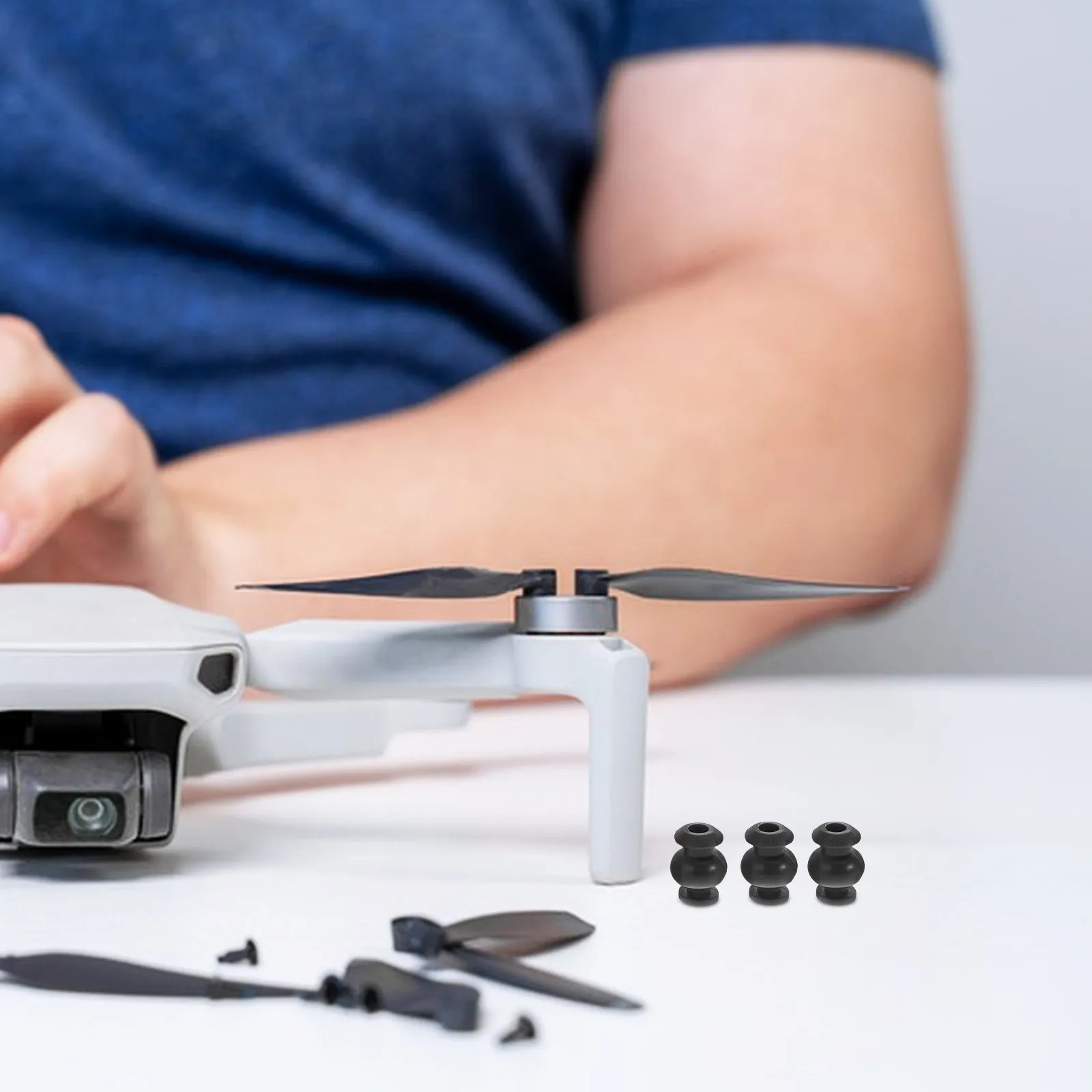 10Pcs 실리콘 드론 충격 흡수기 볼 Rc 쿼드콥터 비행 컨트롤러용 방진 댐퍼 부드러운 공중 영상 촬영