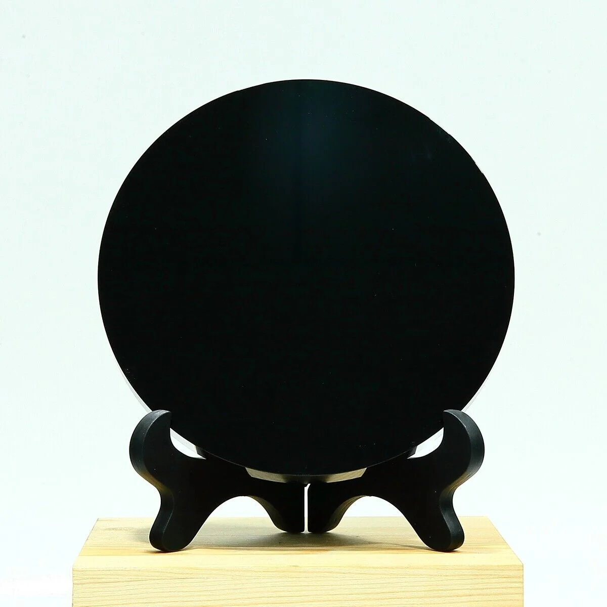 Natural Obsidian Disc Quartz Crystal Mineral Divination Mirror Feng Shui Mirror Home Demagnetization Decoration Meditation Gem 3