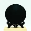 Natural Obsidian Disc Quartz Crystal Mineral Divination Mirror Feng Shui Mirror Home Demagnetization Decoration Meditation Gem 3