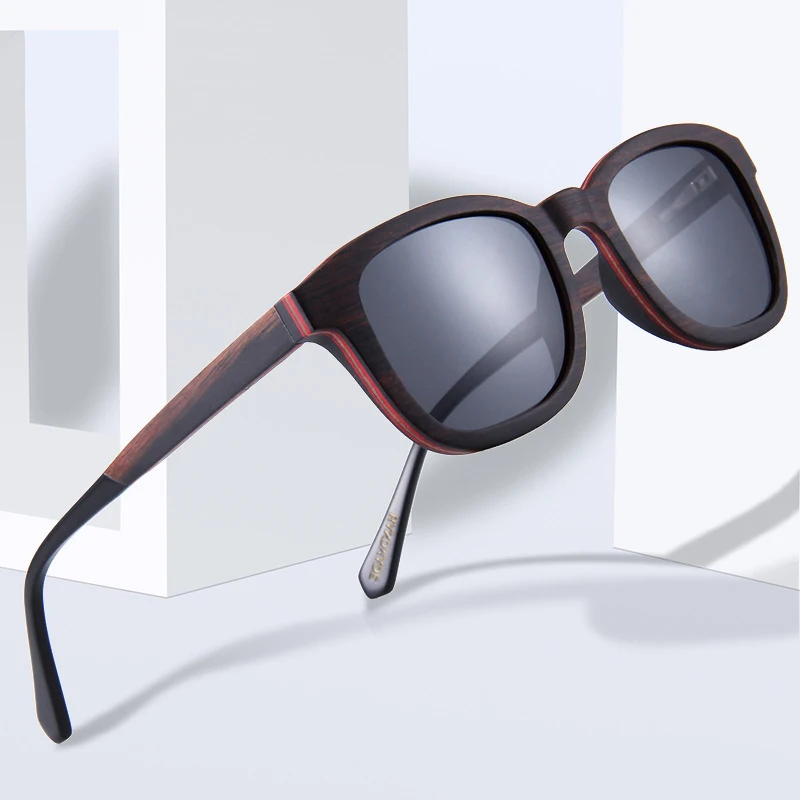 

Handmade Luxury Sunglasses Wood for Men Women Polarized Zebra Ebony Vintage Sun Glasses High Quality UV400 Shades
