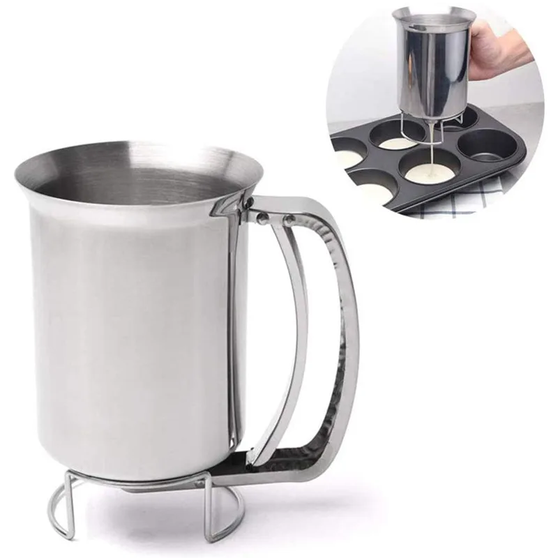 Baking Tool Cake Dough Batter Dispenser Cupcake Funnel Batter Dispenser Valve Measuring Cup baking tools
