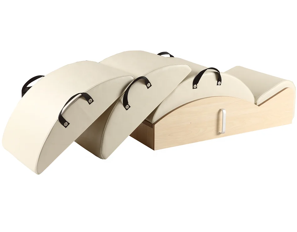 Correttore Della Colonna Vertebrale 3 In 1 Arc Pilates Wood Arc Barrel Gym Fitness Set Attrezzature Commerciali Yoga Studio Pilates Reformer