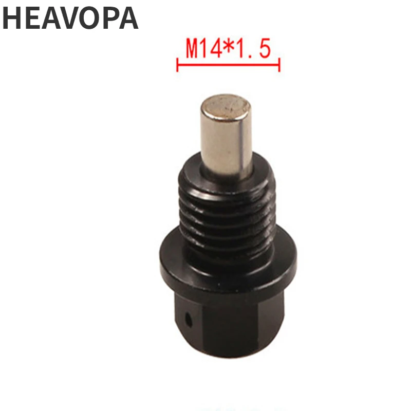 M14 x1.5 Magnetic Oil Drain Plug Aluminum CNC Craft with Drain Bolt Crush Washer Replacement for Honda Accord Civic CR-V Odyssey