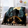 Bigfoot Savage Blanket Cool Graffiti Gorilla Blanket Camping Sofa Bed Blanket Lightweight Soft Flannel Bedspread Warming Cover 4