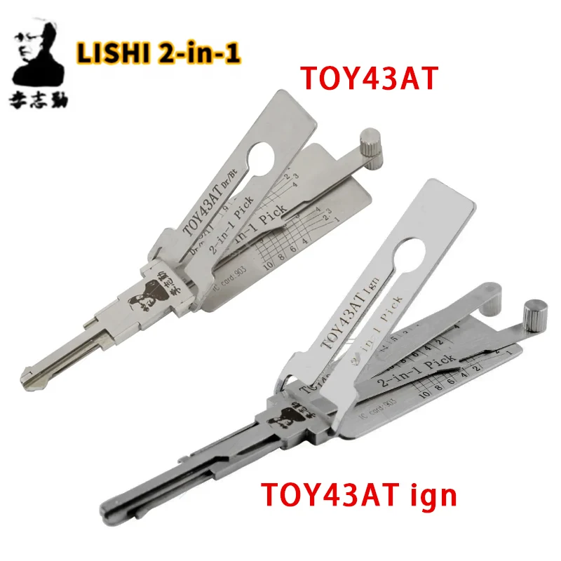 TOY43AT Lishi 2-in-1 für Toyota Camry Corolla Vios Serie Autotüröffnungswerkzeug Lishi Pick & Hook Schlosserwerkzeug – Detail 3