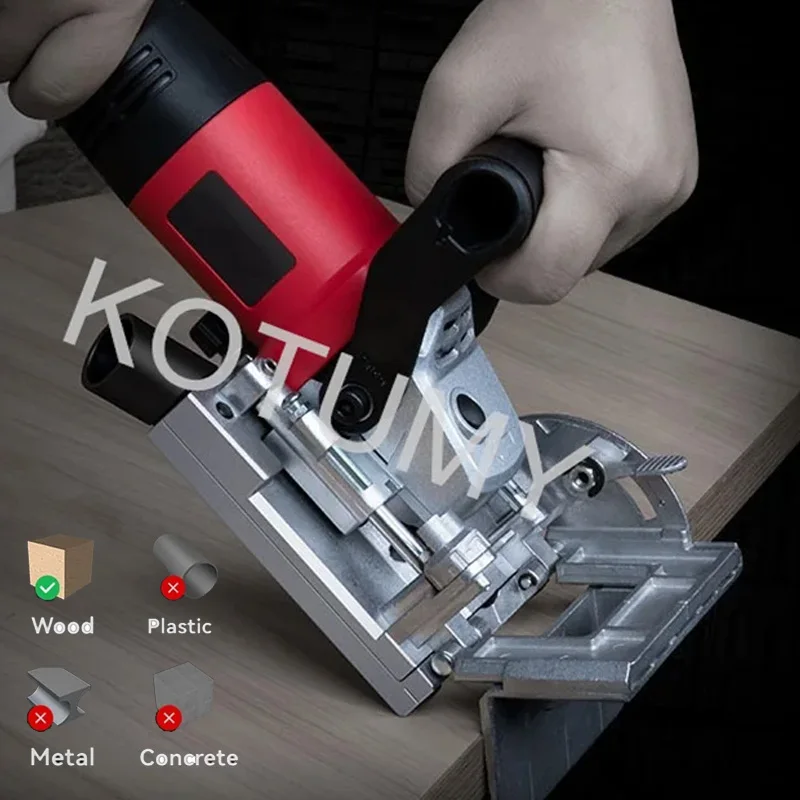 휴대용 목공 테노닝 머신 전기 슬롯팅 핸드헬드 그루빙 DIY 목재 보드 이음매..