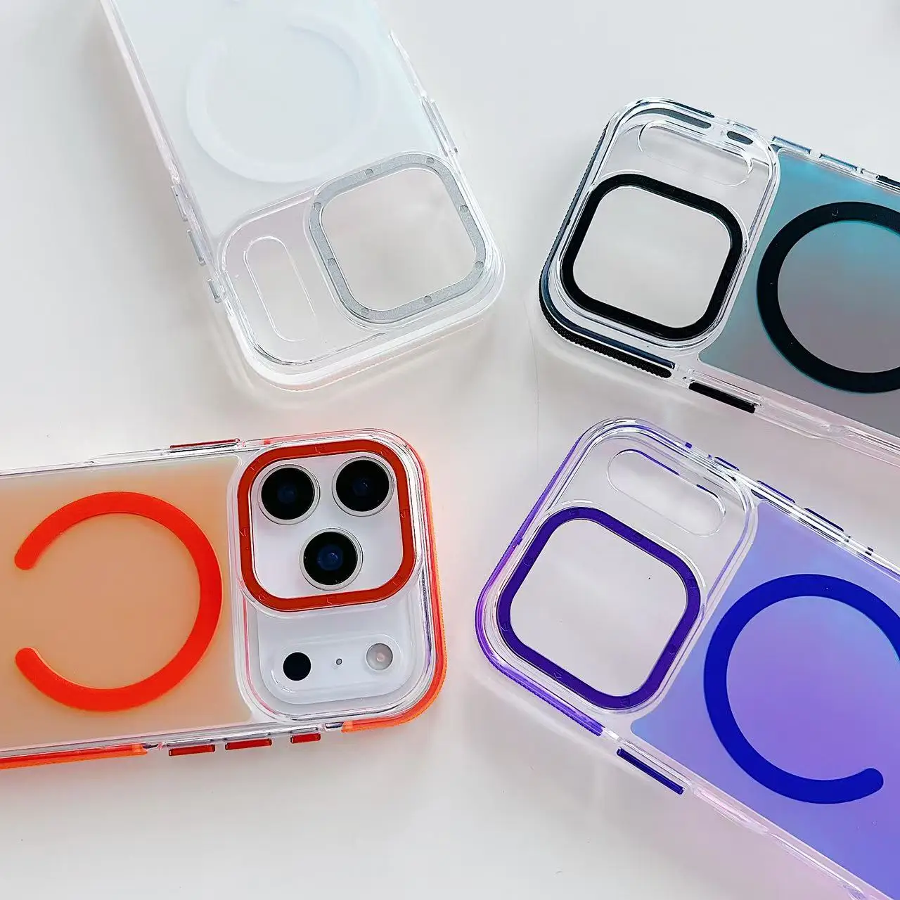 Chameleonic Matte Translucent Magnetic Phone Case