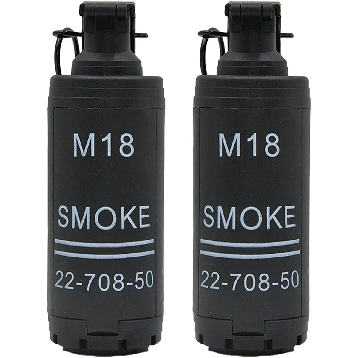 GS 전술 연막탄 모델 M18 플라스틱 장난감 수류탄 1/2개 야외 CS 게임 소품