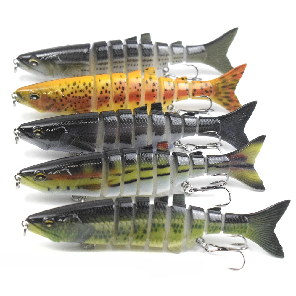 120MM19.3G Sinking Wobblers 8 Segment Multi Jointed Swimbait For Trout  Mandarin Fish Bass Culter Alburnus In Sea River Lake Pond - AliExpress